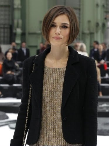 Keira Knightley debuted a sleek new hairstyle for Chanel Spring Summer 