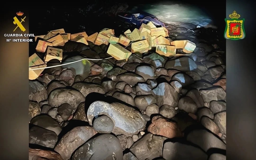 Alijo incautado en la Playa del Chincho (Foto: Guardia Civil).