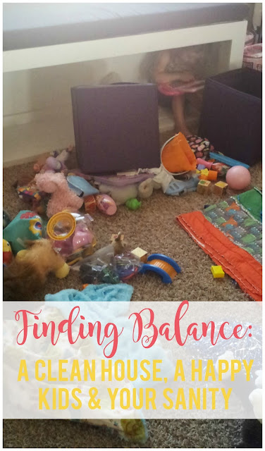 Finding the Balance Between a Clean House, Happy Kids and Your Sanity--great tips on how to find balance at home in these areas.