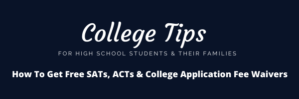College Tips Fee Waiver Banner