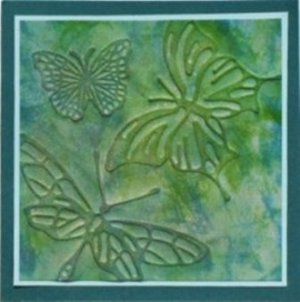 LRoberts Glo Butterflies Fanciful Wings Embossed Card