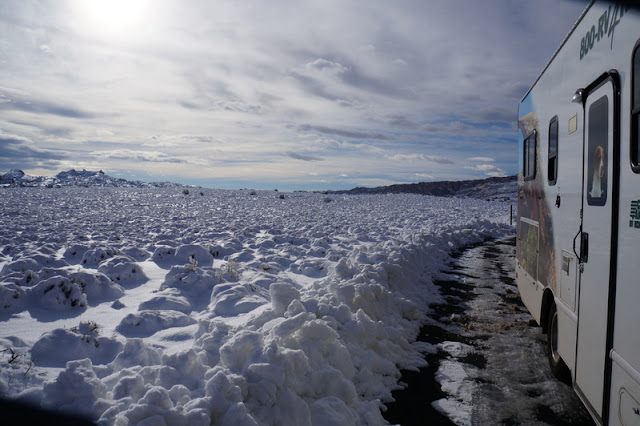 Viajando de motorhome no inverno e na neve