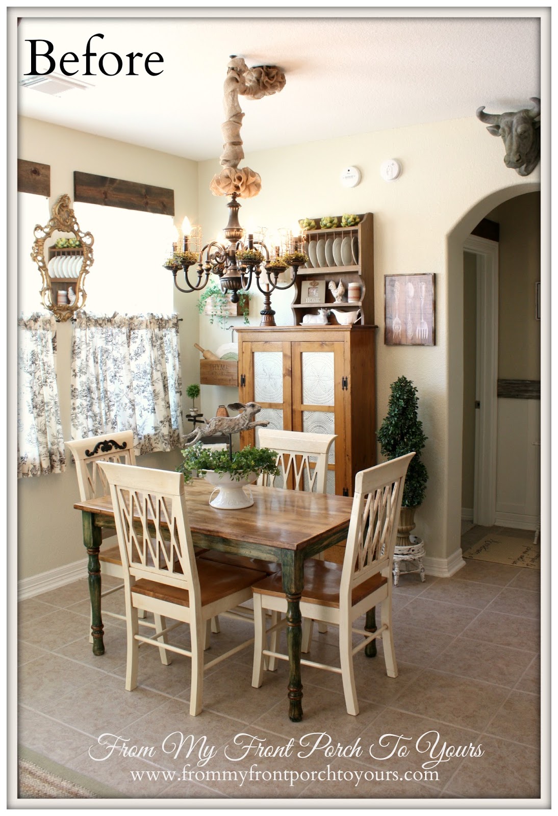From My Front Porch To Yours- Updated French Farmhouse Breakfast Nook