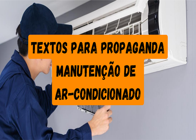 3 textos propaganda manutenção ar-condicionado