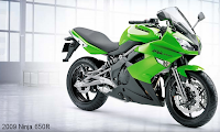 2009 green Kawasaki Ninja 650 cc layout