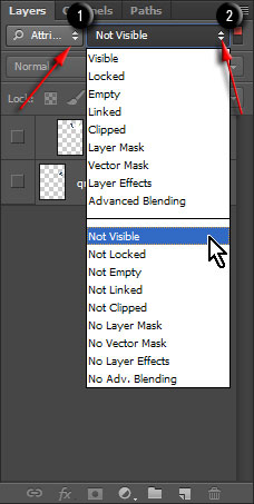 Filtriranje slojeva na LAYERS kartici u Photoshop CS6