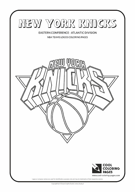 Cool Coloring Pages  Nba Teams Logos  New York Knicks Logo  Coloring Page 