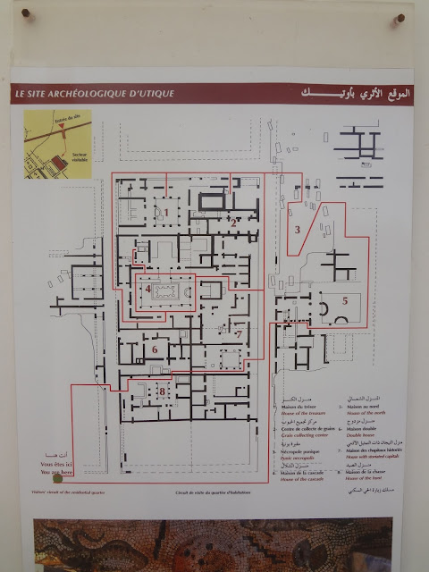 plan site archéologique Utique