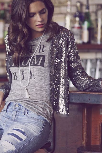 holiday style inspiration silver sequins