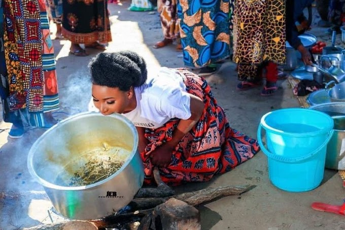 See The Tribe Where Bride Cooks With Teeth On Her Wedding Day [PHOTOS]