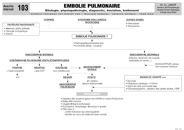 Cours PDF Détaillée : Embolie Pulmonaire