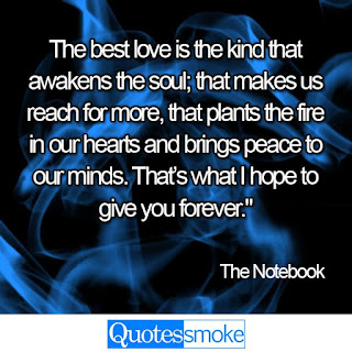 The Notebook Love quote