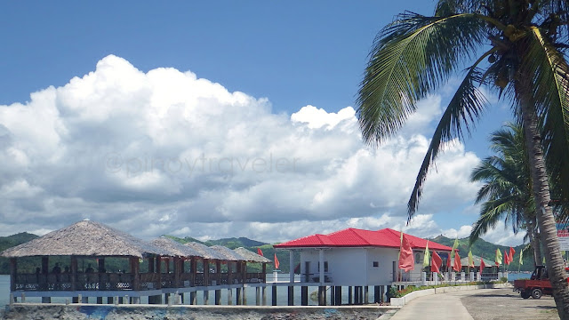 view of the water cottages at Juvie's Resort Hotel and Restaurant in San Roque, Catbalogan Samar