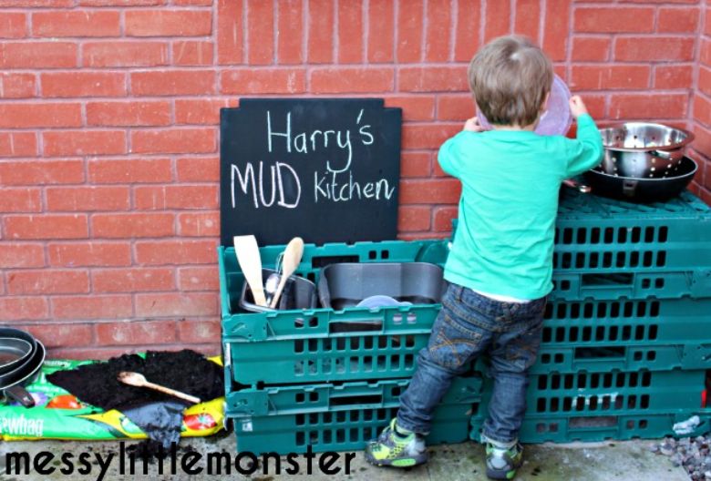 Mud Kitchen - messy play ideas