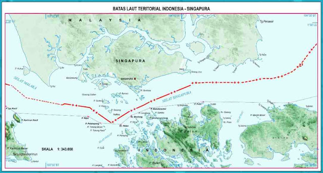 Batas teritorial Indonesia dalam gambar peta Indonesia Lengkap