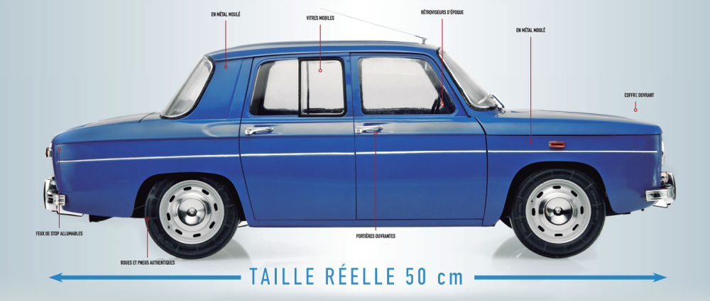 renault 8 gordini 1:8 detalles