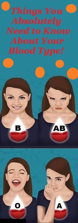 THINGS YOU ABSOLUTELY NEED TO KNOW ABOUT YOUR BLOOD TYPE!