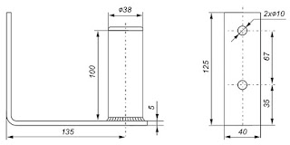 Comprar soportes de antena pared galvanizado