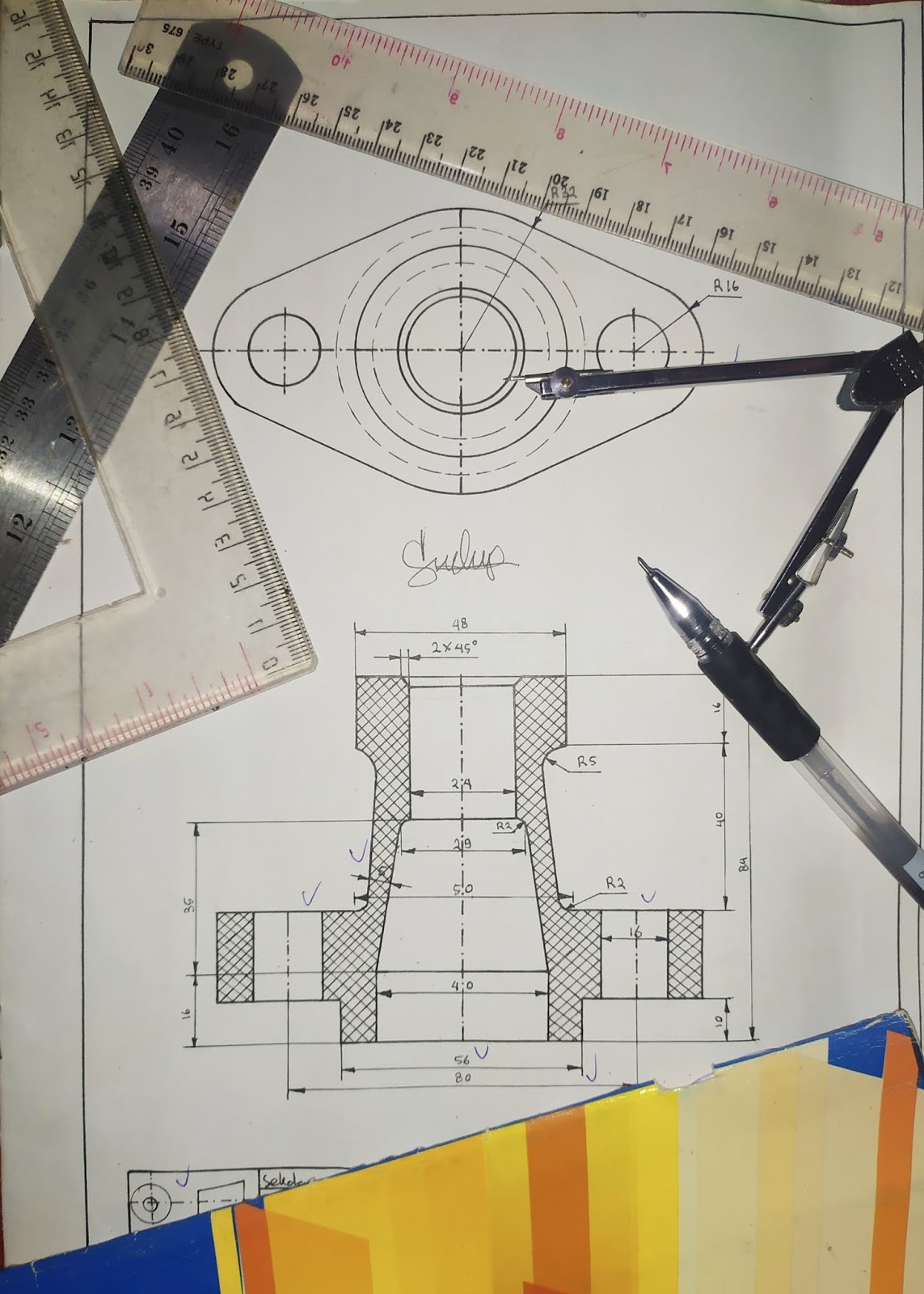 GAMBAR TEKNIK, GARIS GAMBAR TEKNIK ,FUNGSI DAN STANDARDISASI GAMBAR