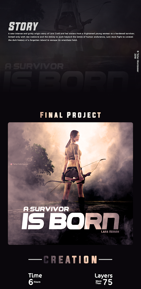 A Survivor is born | Lara Reborn - PhotoManipulation