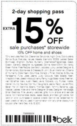 belk coupons