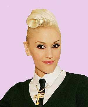 gwen stefani with brown hair