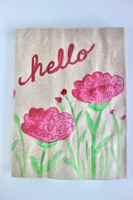 brown paper bag, paper bag, new uses for paper bags, junk journal, handmade journal, handmade notebook, handmade stationery, watercolor, recycle, upcycle paper bags, blah to TADA, photo by Claire Mercado-Obias