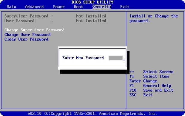 Bios-Password-Change