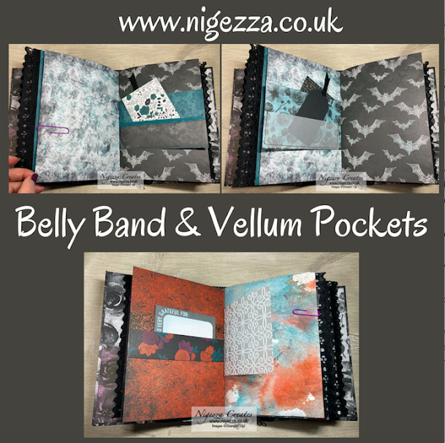 Gothic Junk Journal: Belly Band & Vellum Pockets