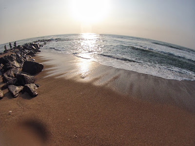 A lovely morning by the beach