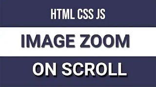 Zoom an Image on page scroll using javascript