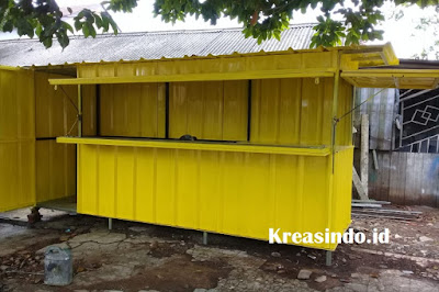 Harga berbagai macam Gerobak Booth Besi Semi Kontainer