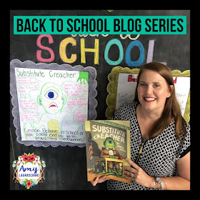 Click here to find ideas for substitute teacher lesson plans.  Included are ideas and  an anchor chart for the very engaging book Substitute Creacher by Chris Gall.  Get your emergency sub plans ready.  Back to School time is a great time to be prepared.  Perfect for all elementary classrooms.  {kindergarten, first, second, third, fourth, fifth, k, 1st, 2nd, 3rd, 4th, 5th} #substituteteacher #backtoschool
