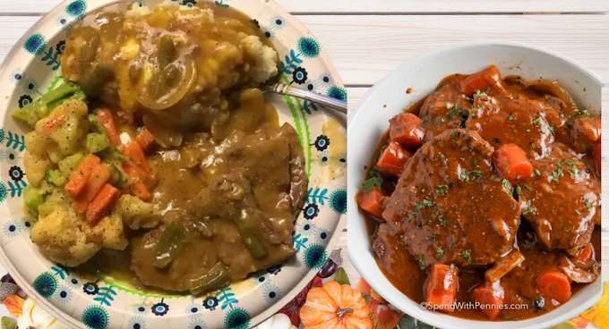 Swiss steak in crock pot - Food Recipe