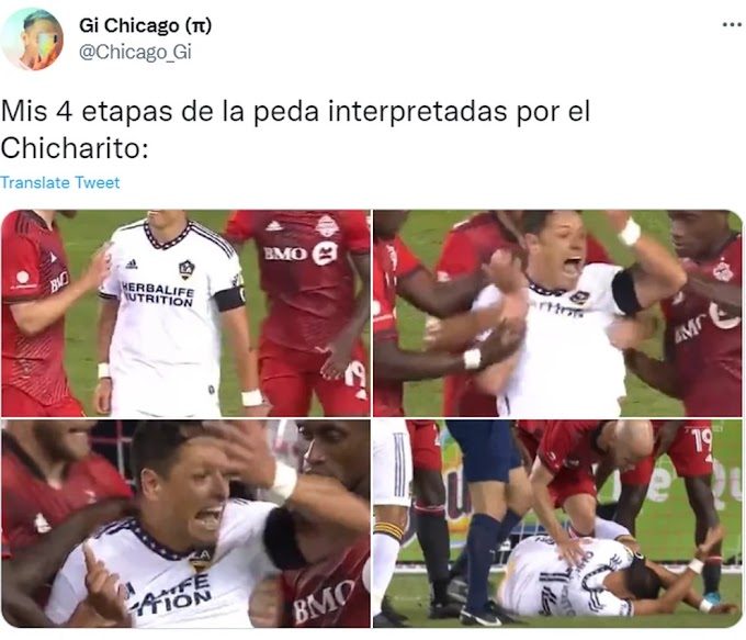 Los mejores memes que dejó la actuación del Chicharito Hernández tras ser pellizcado por sus rivales 