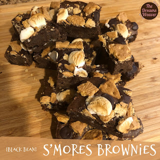 {black bean} S’mores Brownies ~ The Dreams Weaver