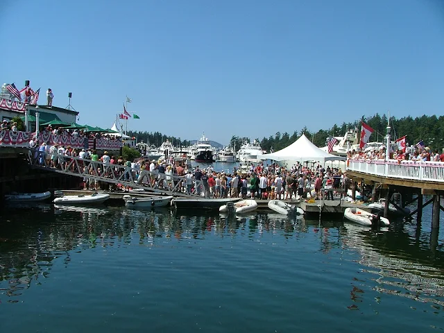 Roche Harbor summer celebration with children