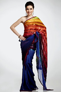 Satya Paul Georgette and Chiffon Printed Sarees Designs 2013-14