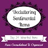 Tips For Decluttering Inherited Items {Decluttering Sentimental Items - Day 24}