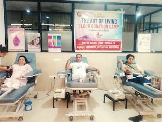 Blood donation camp organised by Nirogi bharat midsion