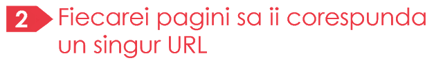 Un singur URL per pagina