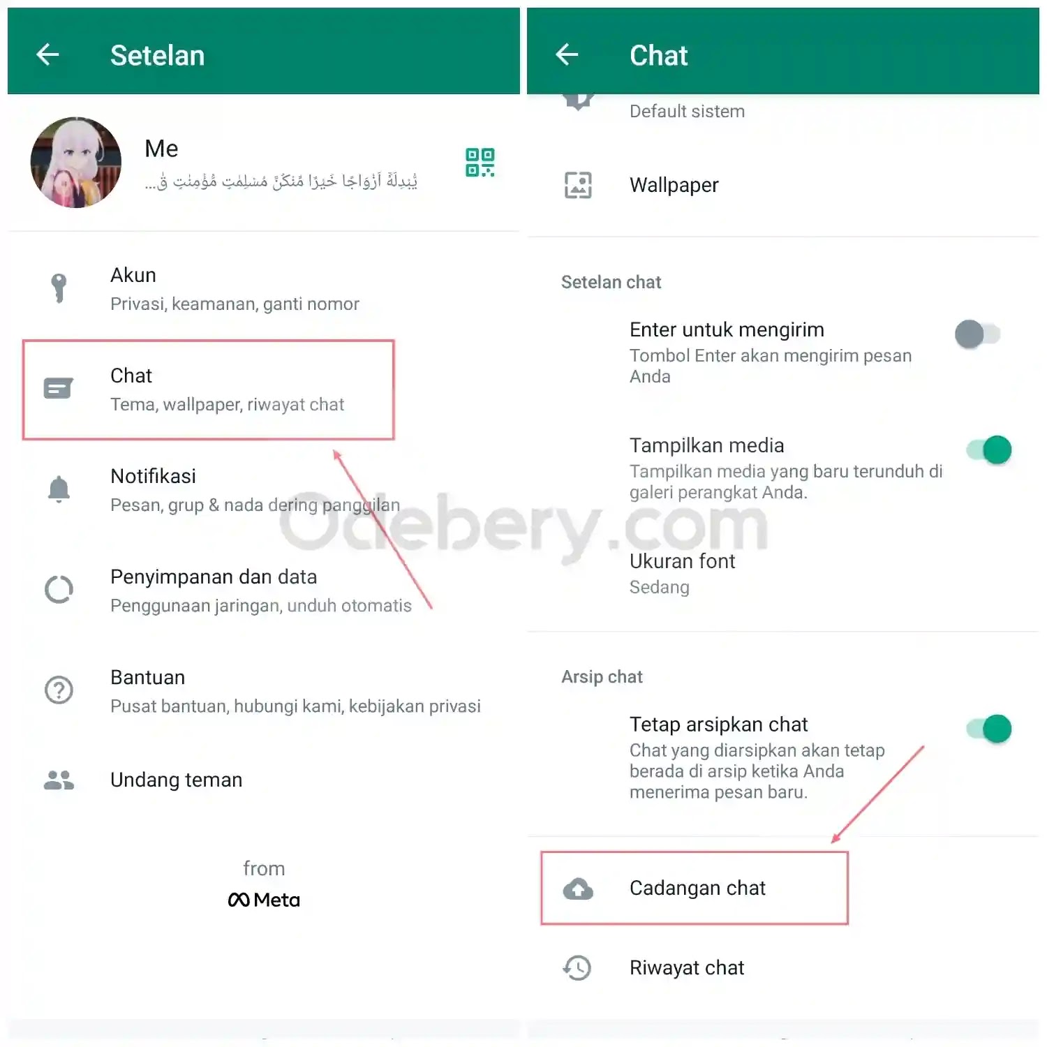 Cara Menghentikan Pencadangan Pesan WhatsApp