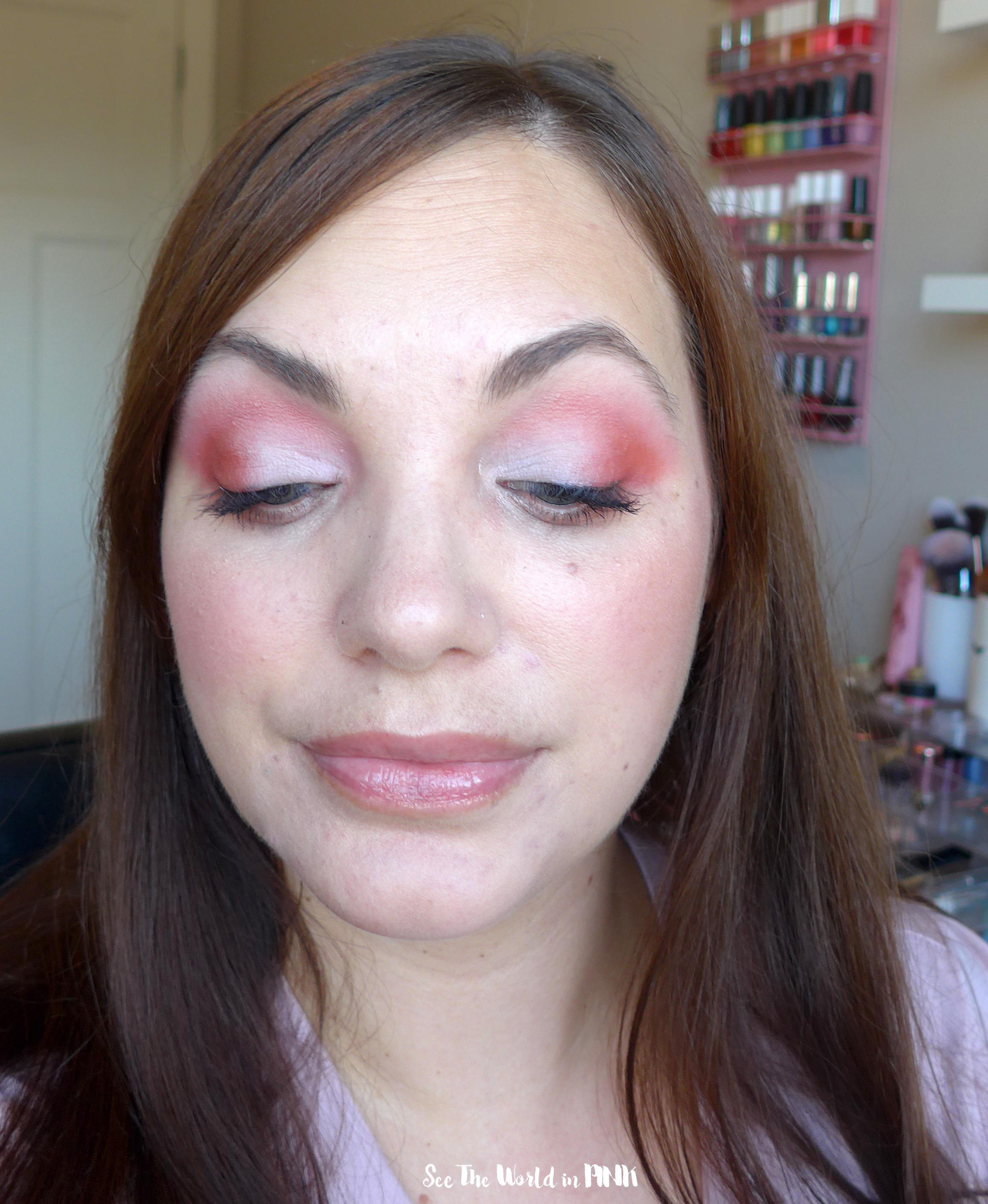 Jaclyn Cosmetics - Strawberry Feels Palette & Petal Drip Lip Oil ~ 3 Looks and Thoughts