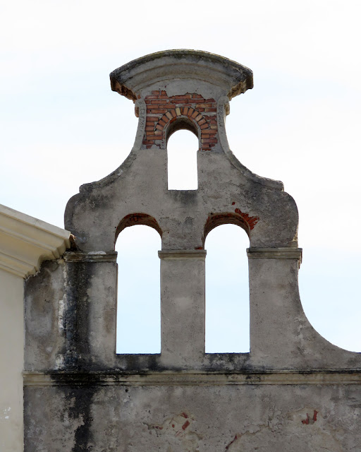 The bell gable of the deconsecrated church now part of the Civic Museum, Piazza del Luogo Pio, Livorno