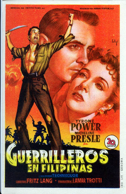 Programa de Cine - Guerrilleros en Filipinas - Tyrone Power - Micheline Presle