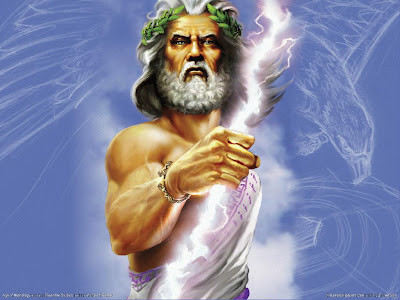 The Greek god of thunder and