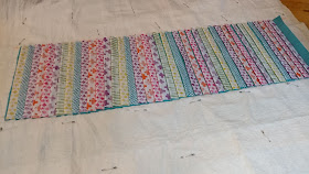 Texture quilt with 3-D twisted strips