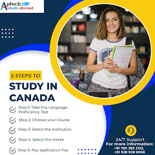 Steps to Study in Canada by Aptech study Abroad