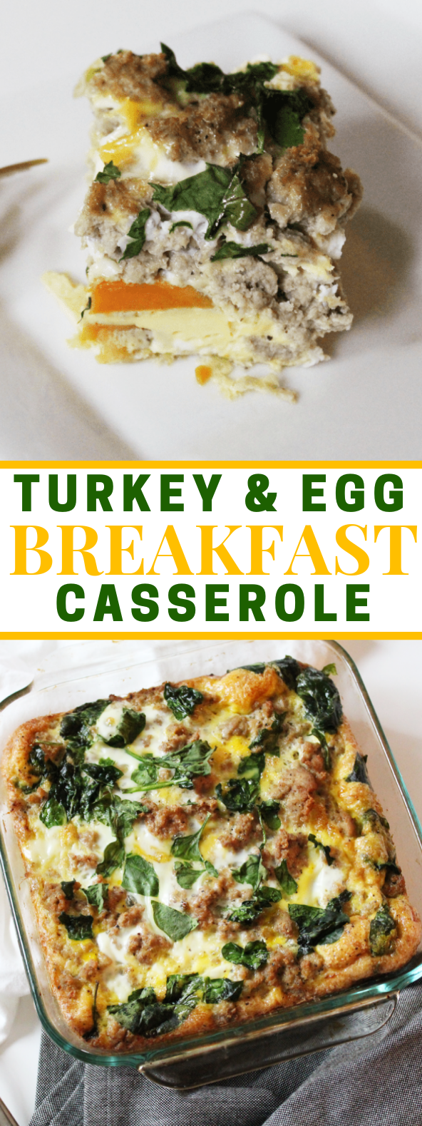 Turkey & Egg Breakfast Casserole #paleo #breakfast