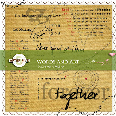 Words and Art by Martencja Designs available at After Five Designs